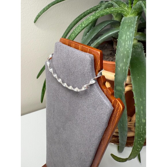 Vintage Italian Sterling Silver Ribbon Twist Bracelet – 6.75” – 925 Italy - Picture 2 of 8